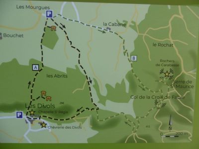 randonnées aux Divols parcours de Dolmens